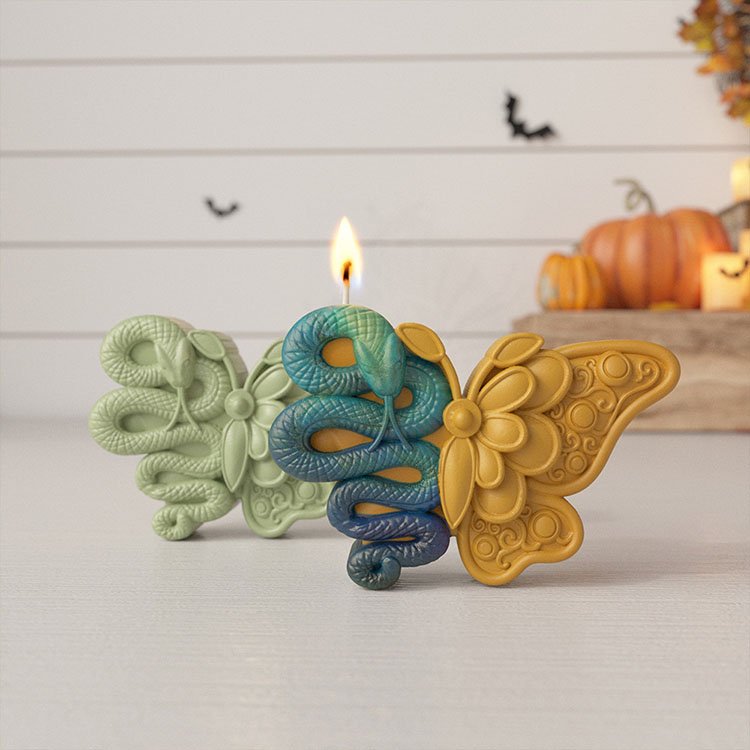 Angel Butterfly Silicone Candle Mold Gypsum Ornaments Halloween Decorations Gift Casting Mould DIY Aromatherapy Candle Making