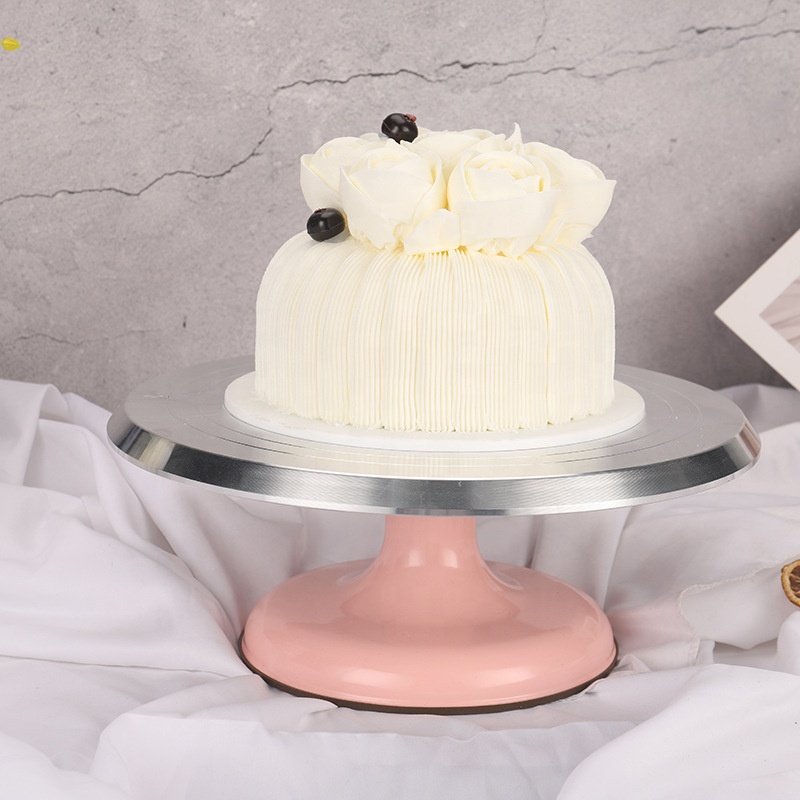 Professional Heavy Duty Metal Revolving Cake Stand Rotating Cake Turntable for Cake Cupcake Decorating Supplies