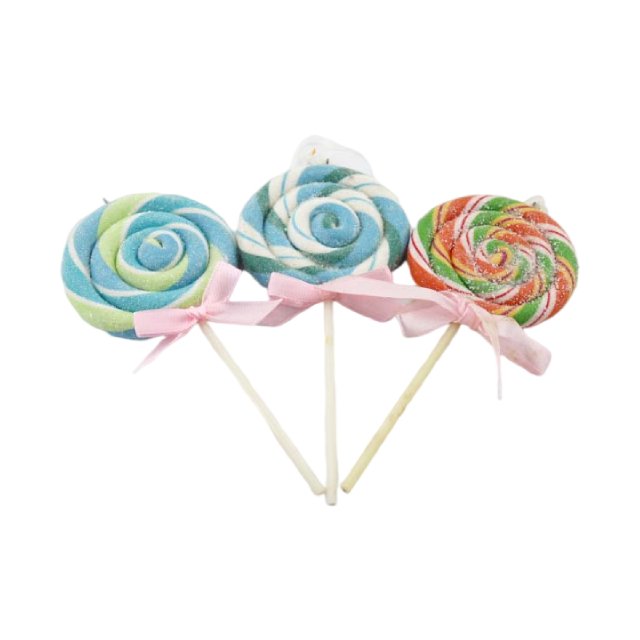 Wholesale Cake Decoration Supplies Lollipop Polymer Clay Wedding Birthday Party Donut Candy Cake Topper