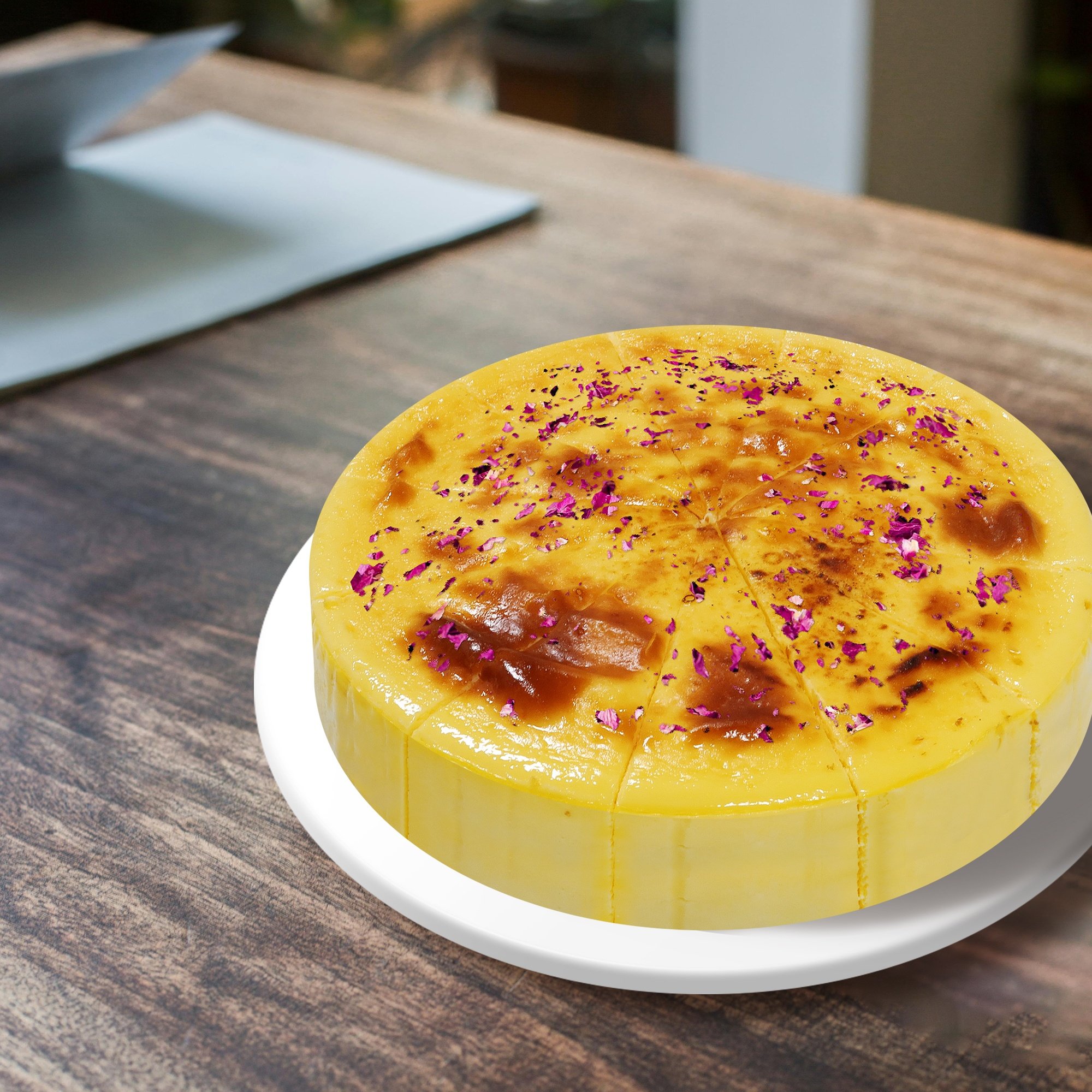 Mousse E-commerce Restaurant Snack 8-inch Rose Basque Cake