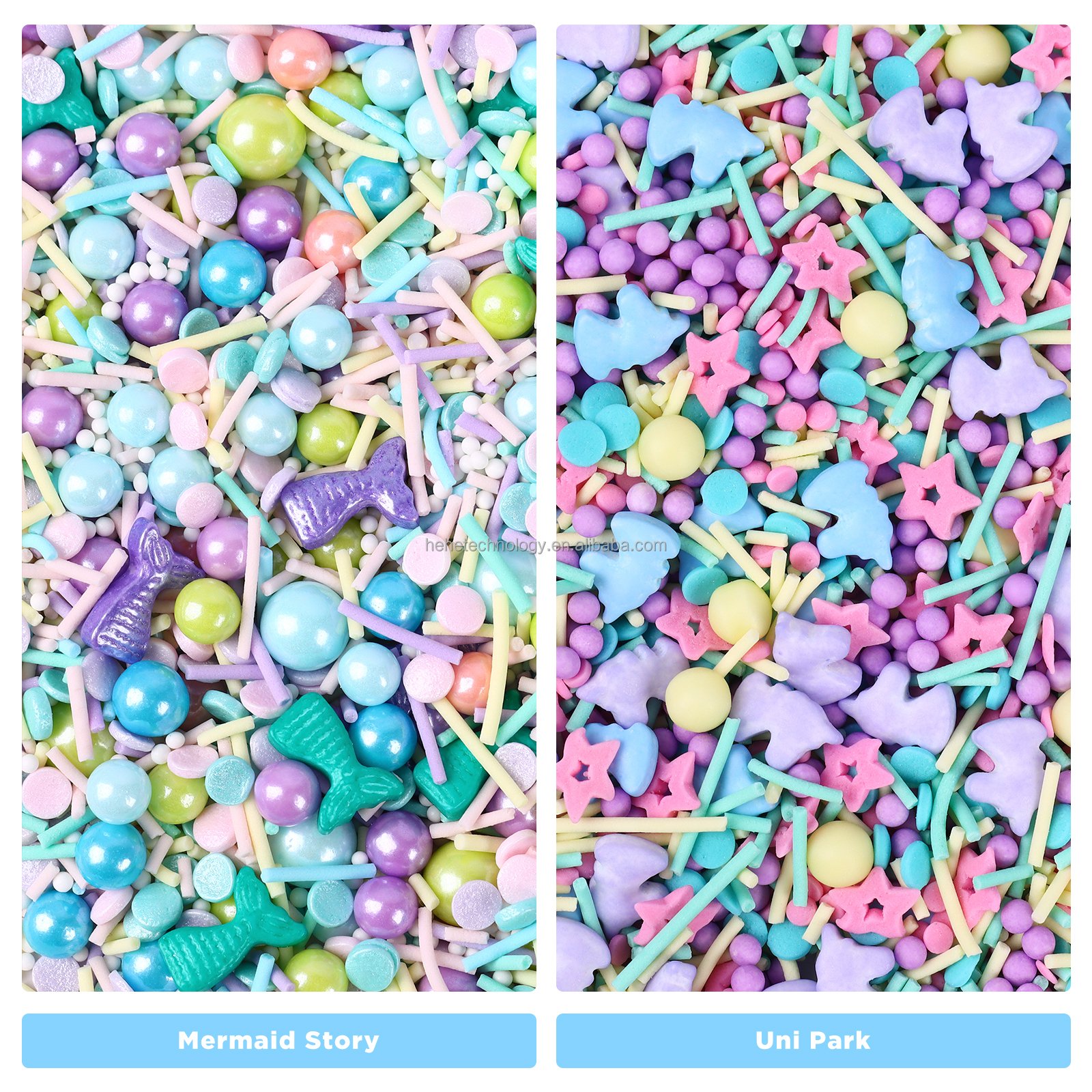 100g Cake Shaped Bottle Bakery Supplies Sugar Sprinkles Comestibles Mermaid Tails Cake Sprinkles Edible Decoration for Cake Art