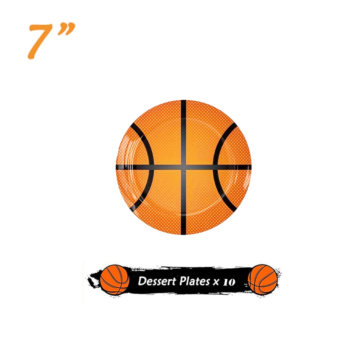 Basketball Theme Party Tableware Set Basketball Party Decoration Disposable Plates Party Supplies 80PCS