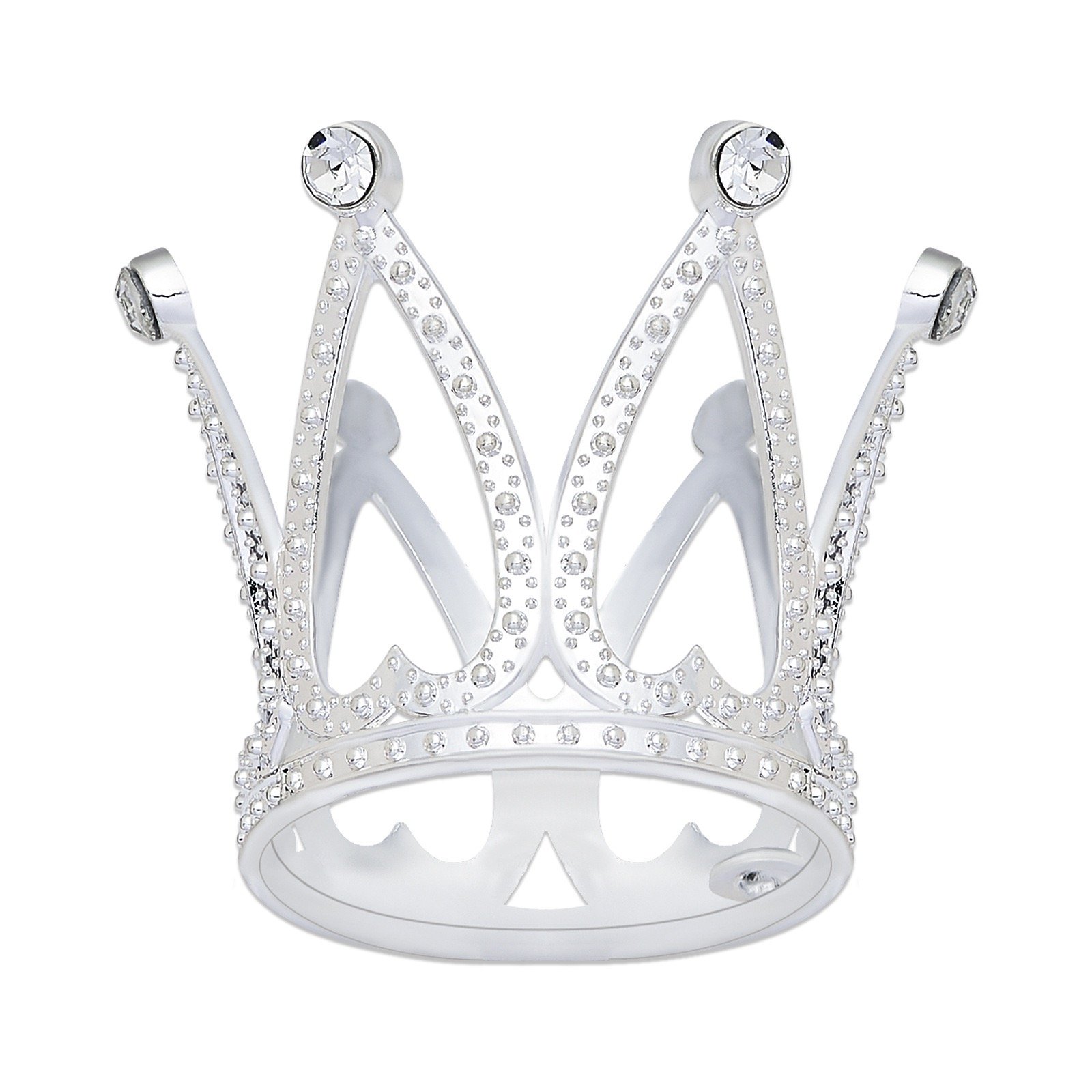 Wholesale Mini Pearl Crown Tiara Small Princess Headpiece with Rhinestones for Baby Shower and Party Cake Decorating Supplies