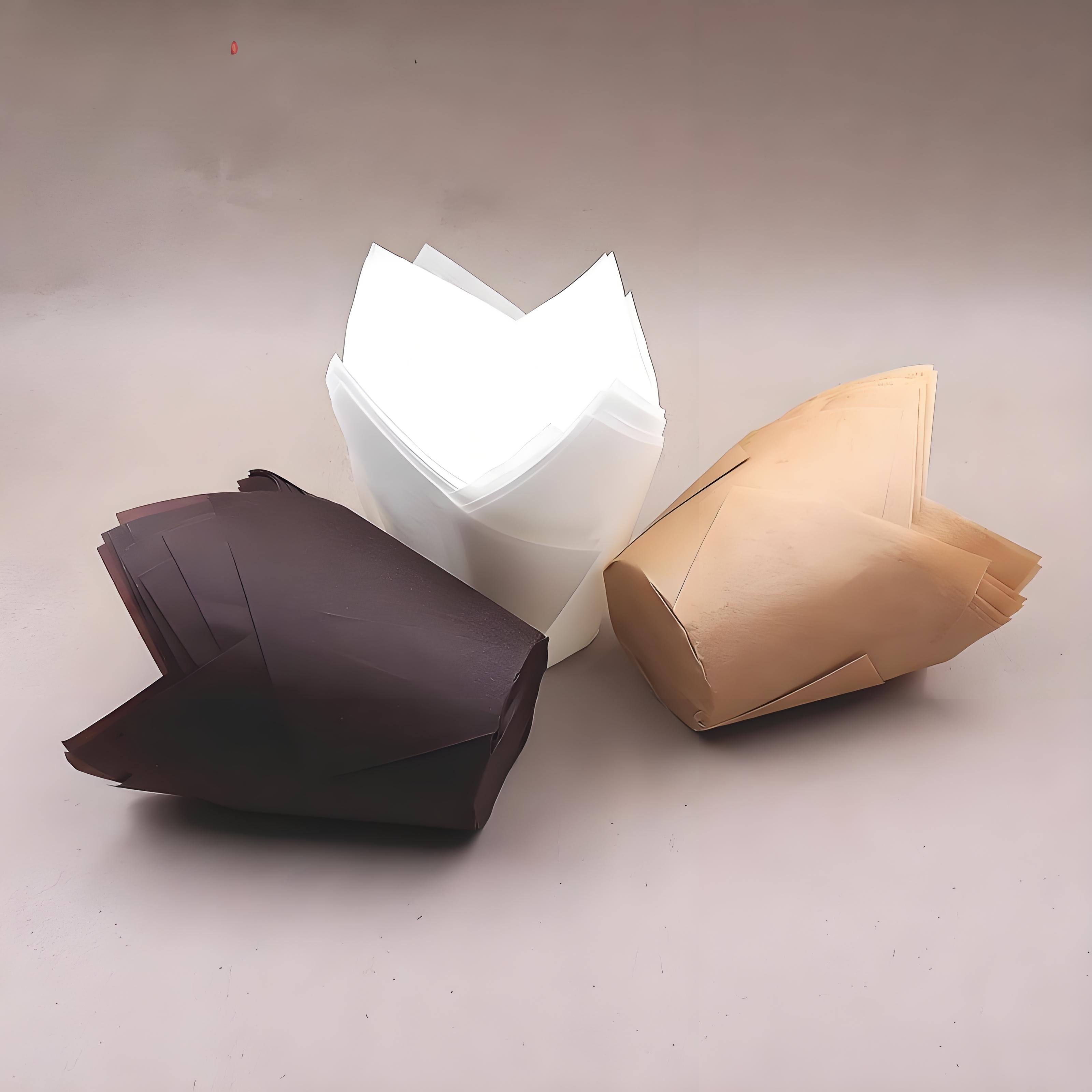 Hot Products Bakery supply single wall pleated white glassine paper for cupcake liners