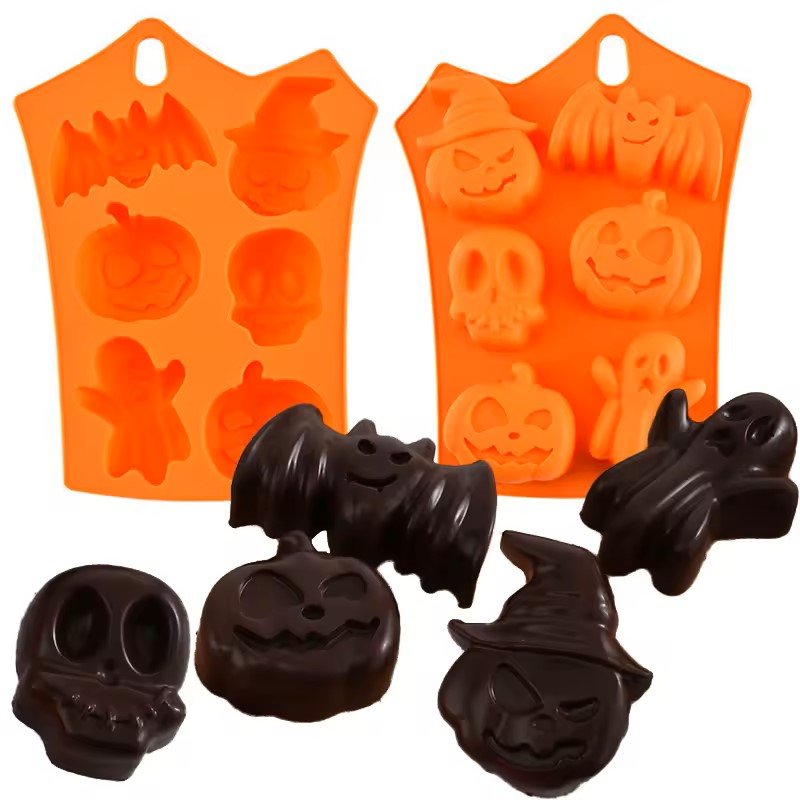 Halloween Supplies Pumpkin Shape Silicone Mold Baking Cake Pastry Tools Cake Decorating Tools Funny Shape Halloween Silicon Mold
