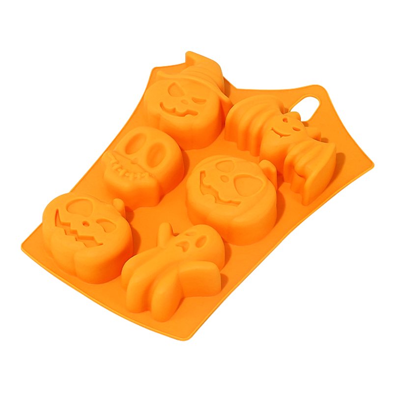 Halloween Supplies Pumpkin Shape Silicone Mold Baking Cake Pastry Tools Cake Decorating Tools Funny Shape Halloween Silicon Mold