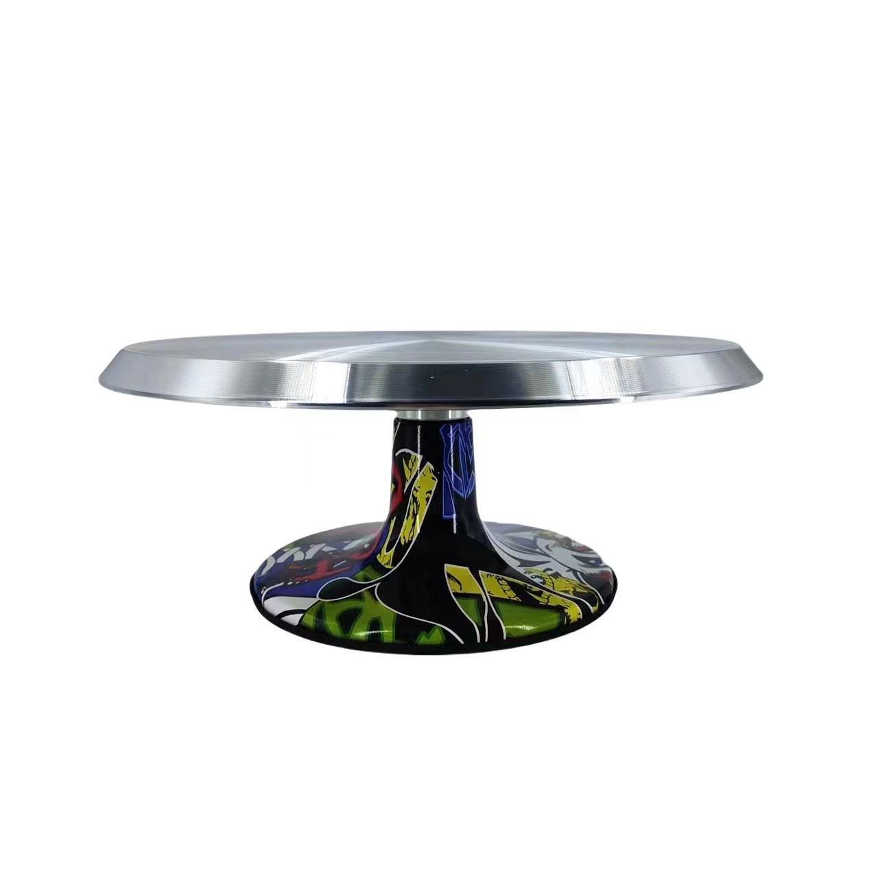 Revolving Metal Cake Turntable Pottery Aluminum Decorating Table Baking Mold Cake Plate