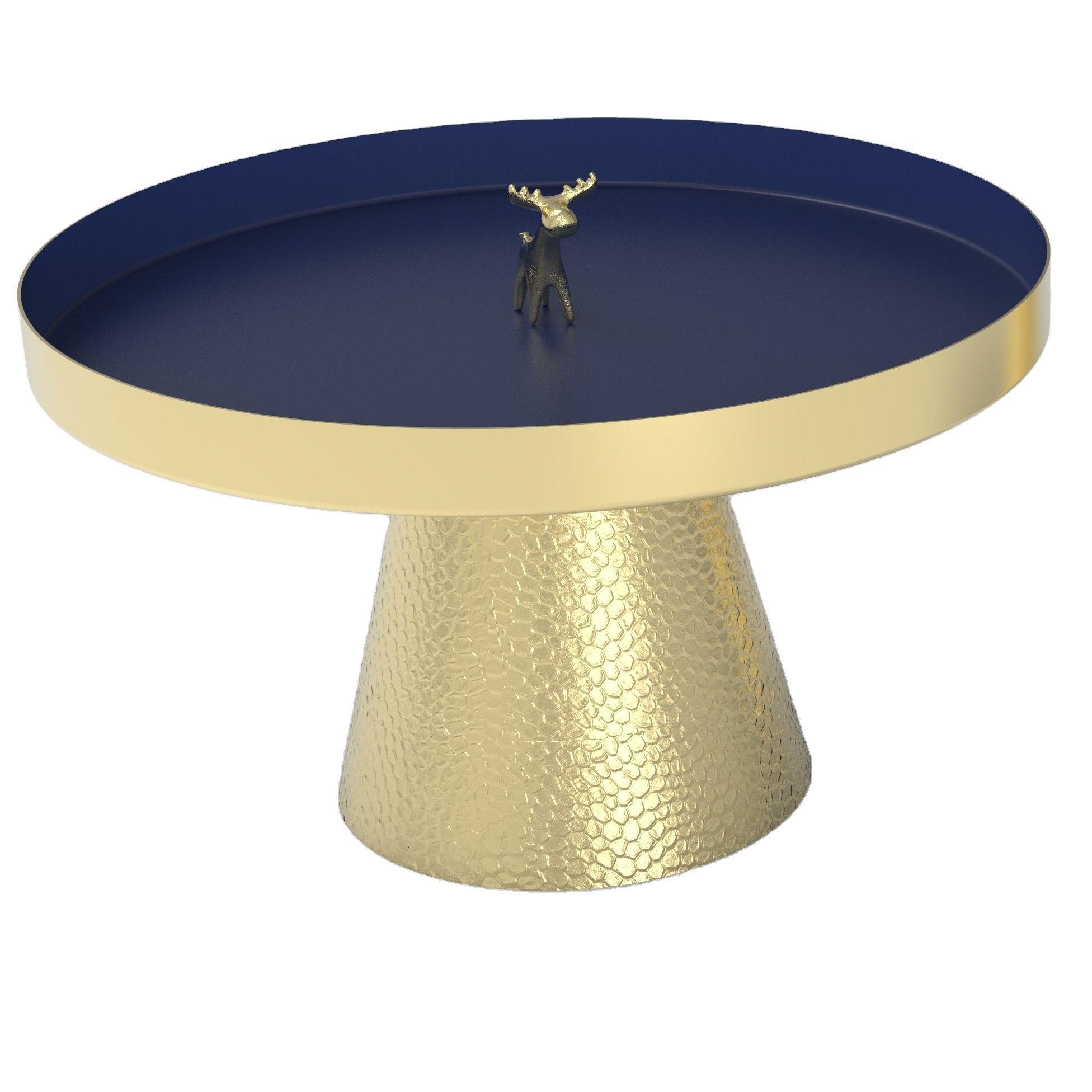 Metal Gold Plated Fancy Round Cake Stand Server Premium Royal Design Indian hand Made Cake Stand Luxuries Cake Stand Server