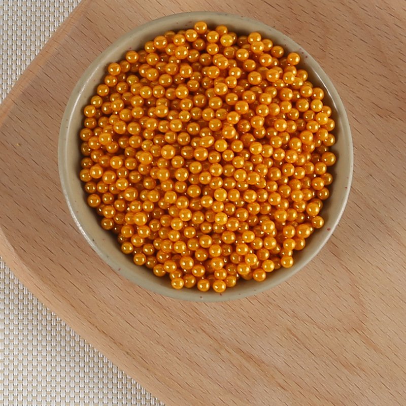 Edible Sugar Baked Cake Toppers Western Point Decorative Colored Round Sugar Beads Baked Decorative Sugar