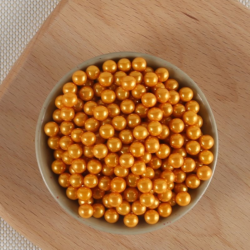 Edible Sugar Baked Cake Toppers Western Point Decorative Colored Round Sugar Beads Baked Decorative Sugar