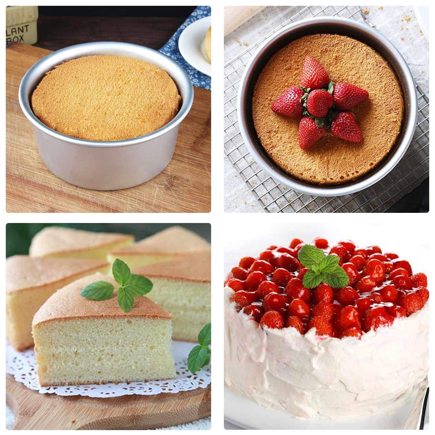 Wideny Custom kitchen Christmas Cake Decorating Baking Supply Nonstick Aluminum Alloy Round Cake Mold for Home Restaurant
