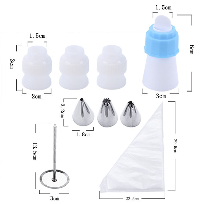 Stainless Steel Cake Sprinkles Edible Decorations Decorating Kit Supplies With Turntable Kitchen Baking Tool Set 66 Pcs