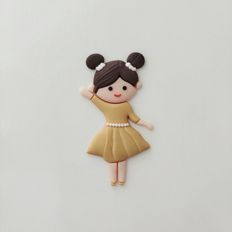 Mini Character Happy Birthday Cake Decoration Rabbit With Tail Topper Cake Cute Princess Cake Topper For Girls