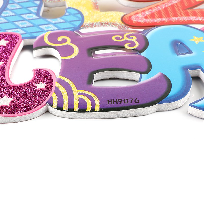 New design Feliz cumpleanos lettering shape cake birthday hanging decoration