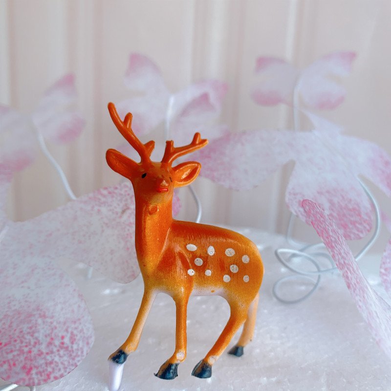 Christmas Cake Decorations Cake Toppers Santa Deer Star Tree Bell Garland Festive topper for Christmas Party Supplies