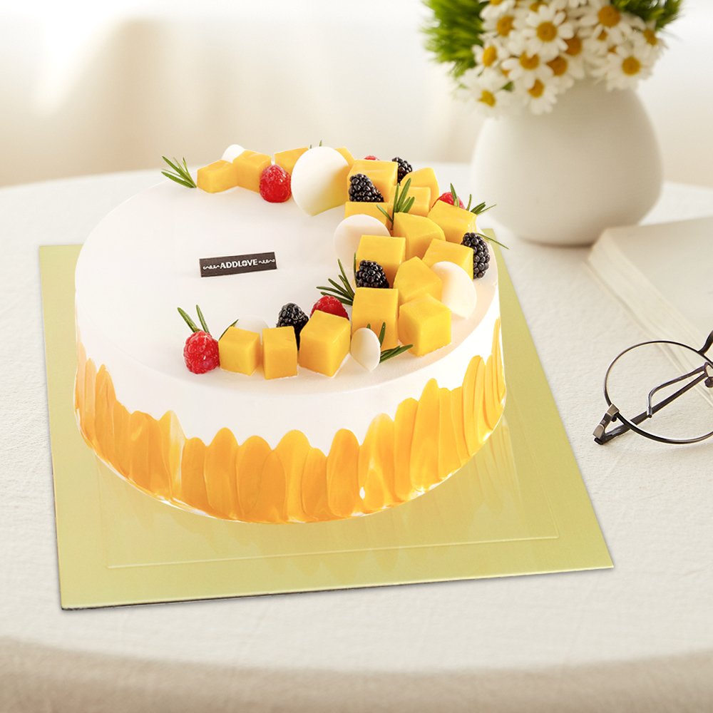 Hot sale thicken gold square cake base drum disposable custom paper cake board