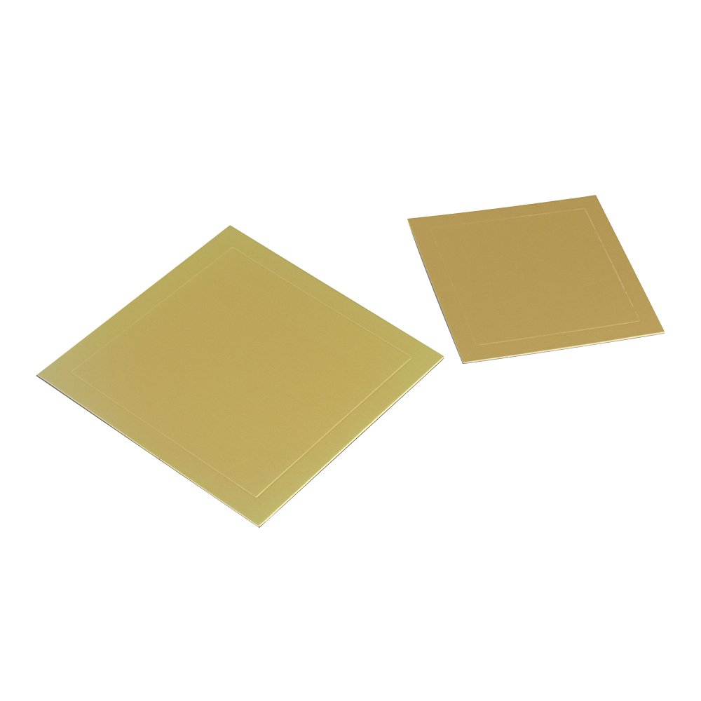 Hot sale thicken gold square cake base drum disposable custom paper cake board
