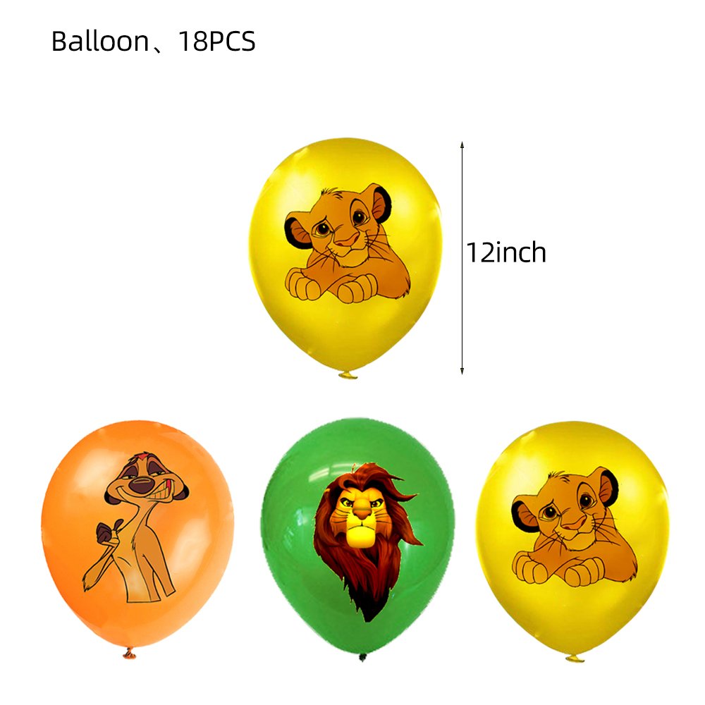 Lion King Birthday Party Decoration Set Children Back to School Party Paper Cupcake Toppers Tableware Customized Service