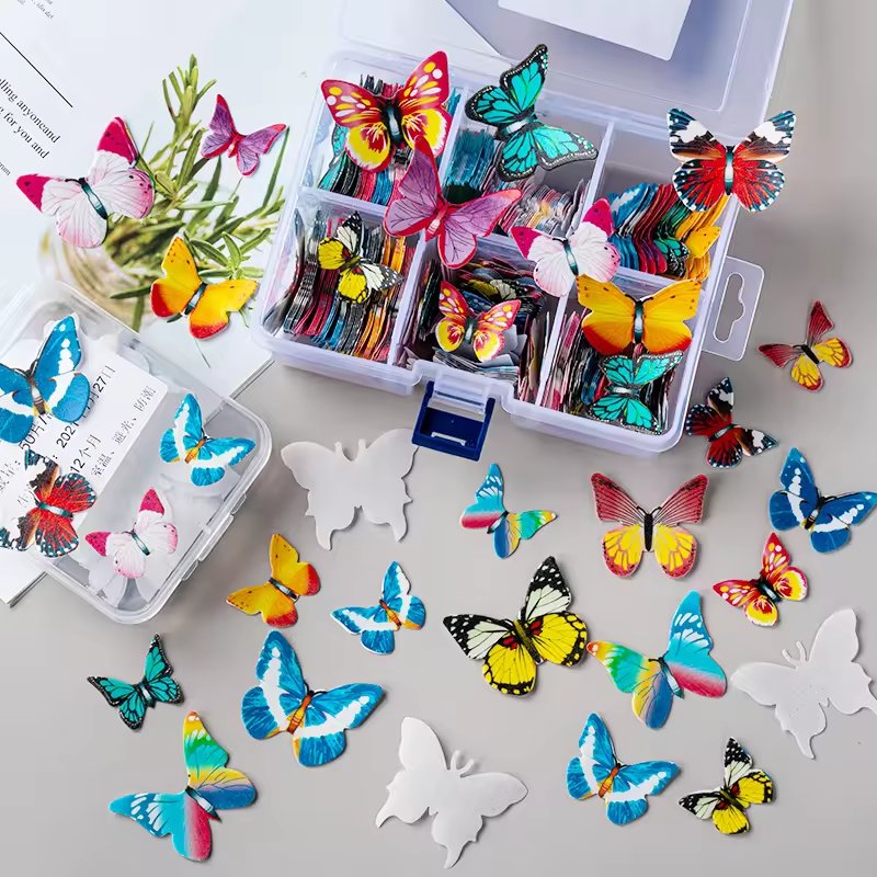 Pastry and Pastry Material cake decorating supplies edible butterfly glutinous rice paper design ship randomly