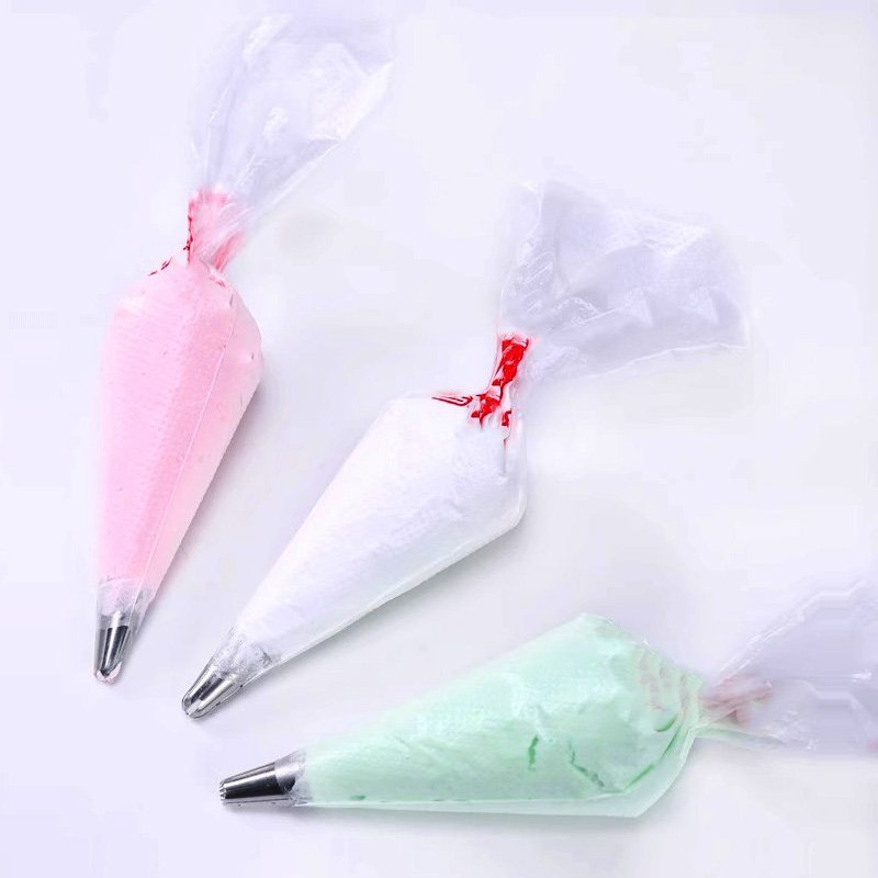 Cake Decorations Supplies Disposable Pastry Piping Bags Master Clear Plastic Cake Baking Icing Tools For Kitchen