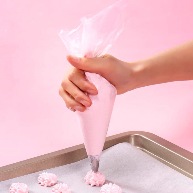 Cake Decorations Supplies Disposable Pastry Piping Bags Master Clear Plastic Cake Baking Icing Tools For Kitchen