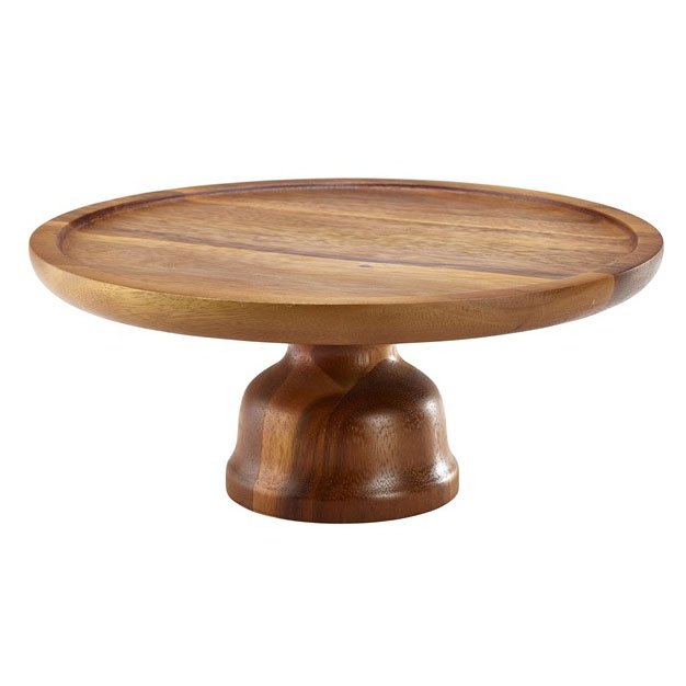 BAKEWARE DECORATIVE DESIGN POLISHED MANGO WOOD WITH GLASS CAKE TOOLS FOR RESTAURANT PARTIES CAKE STAND
