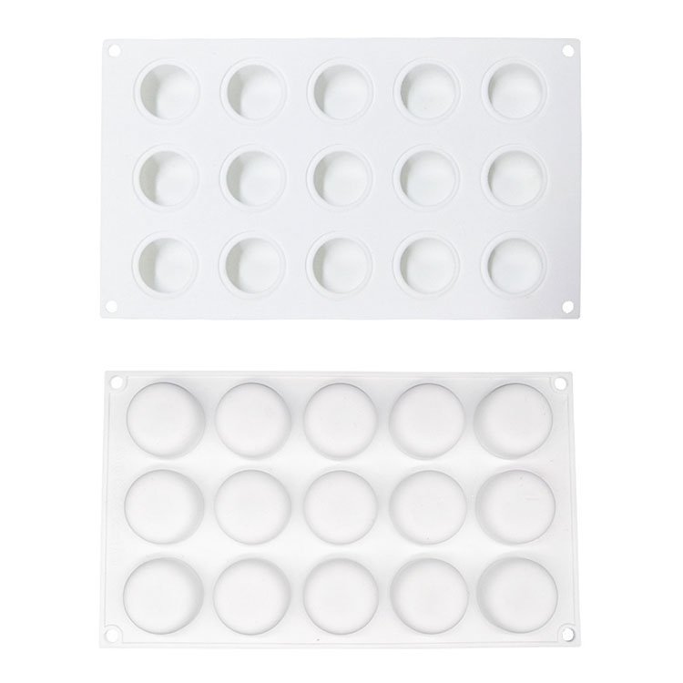 YS DIY Round Invagination Mousse Candle Soap Silicone Mold Baking Macaron Decorating Dessert Pastry Chocolate Handmade Making