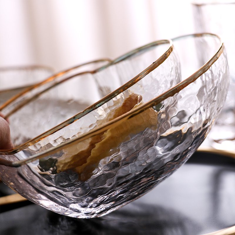 New arrivals best price in stock hotel restaurant honeymoon anniversary must have lead free crystal bowls with gold rim