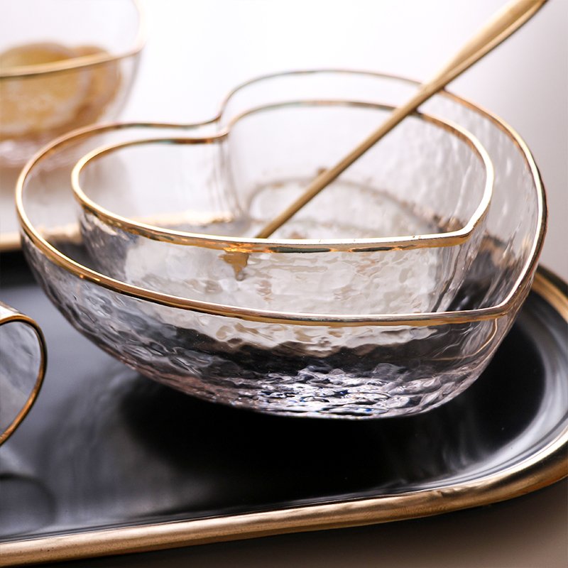 New arrivals best price in stock hotel restaurant honeymoon anniversary must have lead free crystal bowls with gold rim