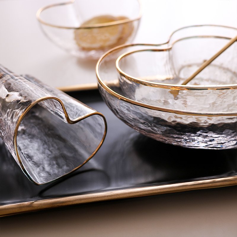 New arrivals best price in stock hotel restaurant honeymoon anniversary must have lead free crystal bowls with gold rim