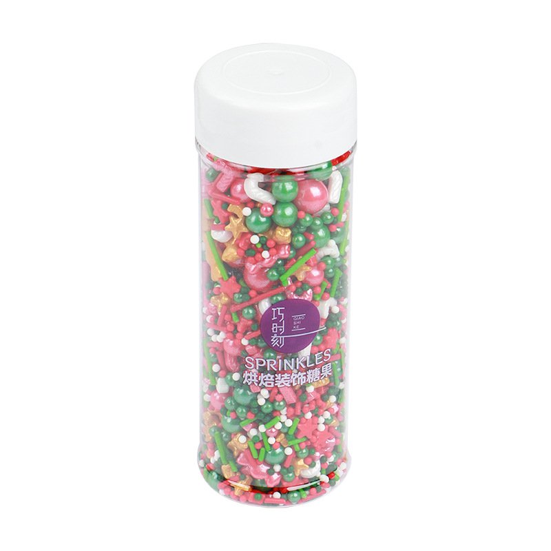 New Christmas sugar cake Decoration Cake Sprinkles Baking sprinkles for cakes Bottles Package candy