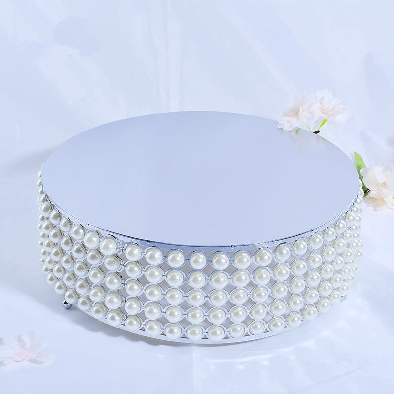 China Supplies Handmade Decorative Muffin Cupcake Display Tray Pearl Cake Tools Wedding Cake Stands