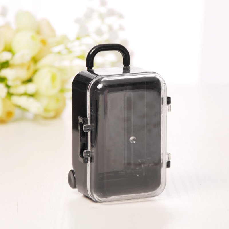 Hot Sell High Quality NEW plastic luggage mini suitcase candy box DIY creative children storage box