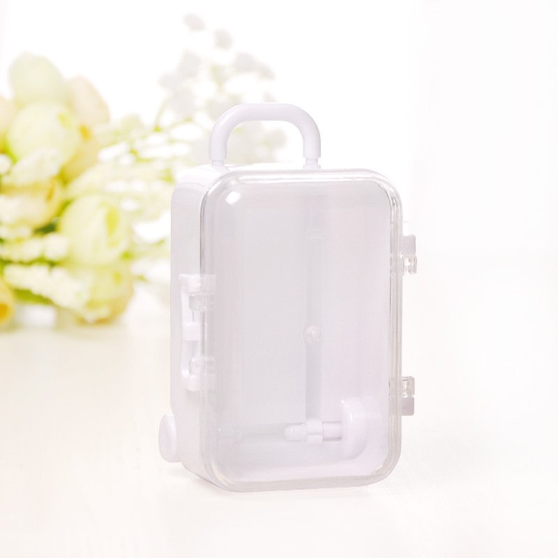 Hot Sell High Quality NEW plastic luggage mini suitcase candy box DIY creative children storage box