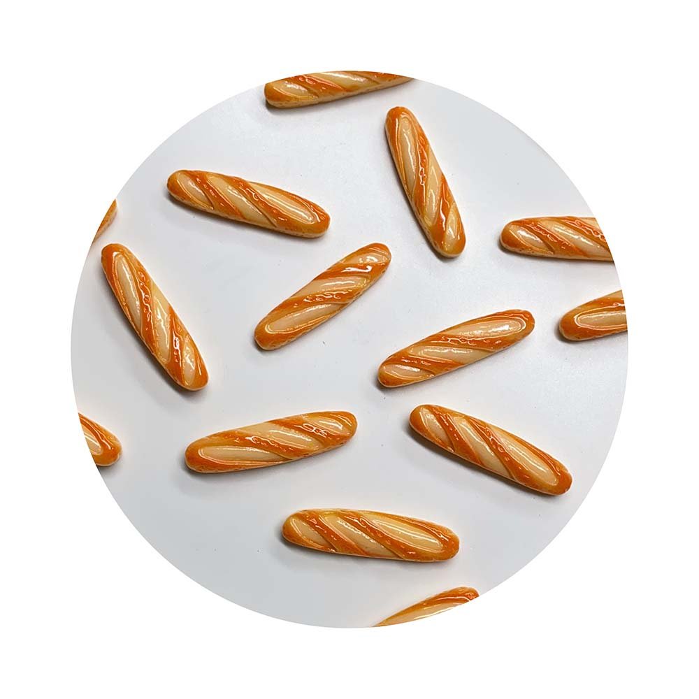 100 Pcs Mixed Resin Bread Cake Miniature Kitchen Food Decoration Accessories Mini Bread Dessert Crafts For Doll House Decor