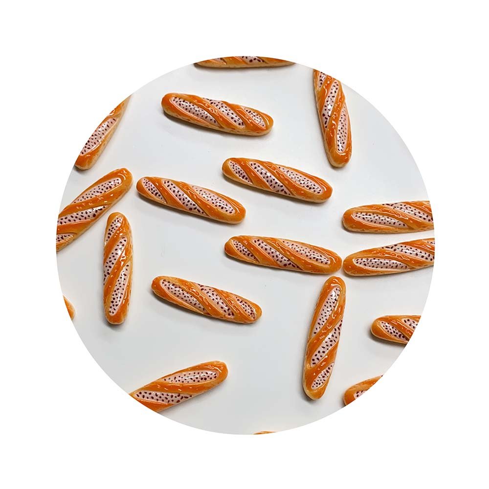 100 Pcs Mixed Resin Bread Cake Miniature Kitchen Food Decoration Accessories Mini Bread Dessert Crafts For Doll House Decor