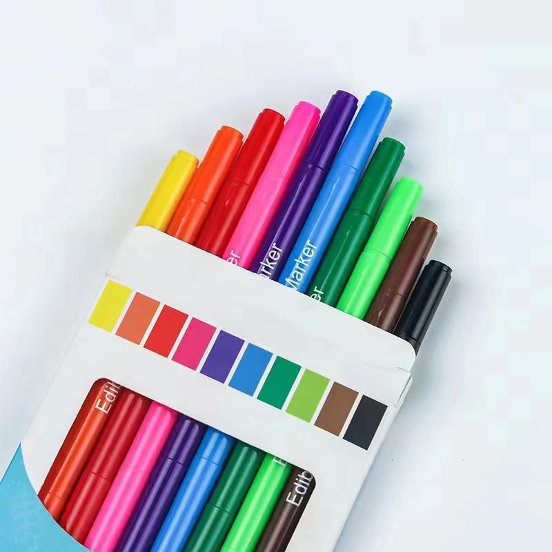 New 10Pcs Edible Food Coloring Marker Pens Food Grade cake drawing decoration birthday cake tools pens