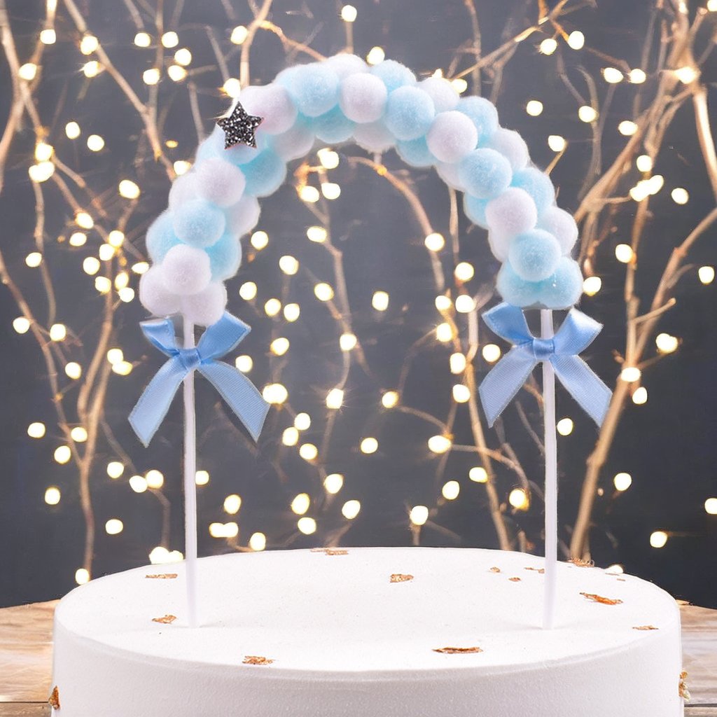 Arch Hairball cake topper brand Birthday Baked cake scene accessories Hairball Rainbow cake decoration supplies