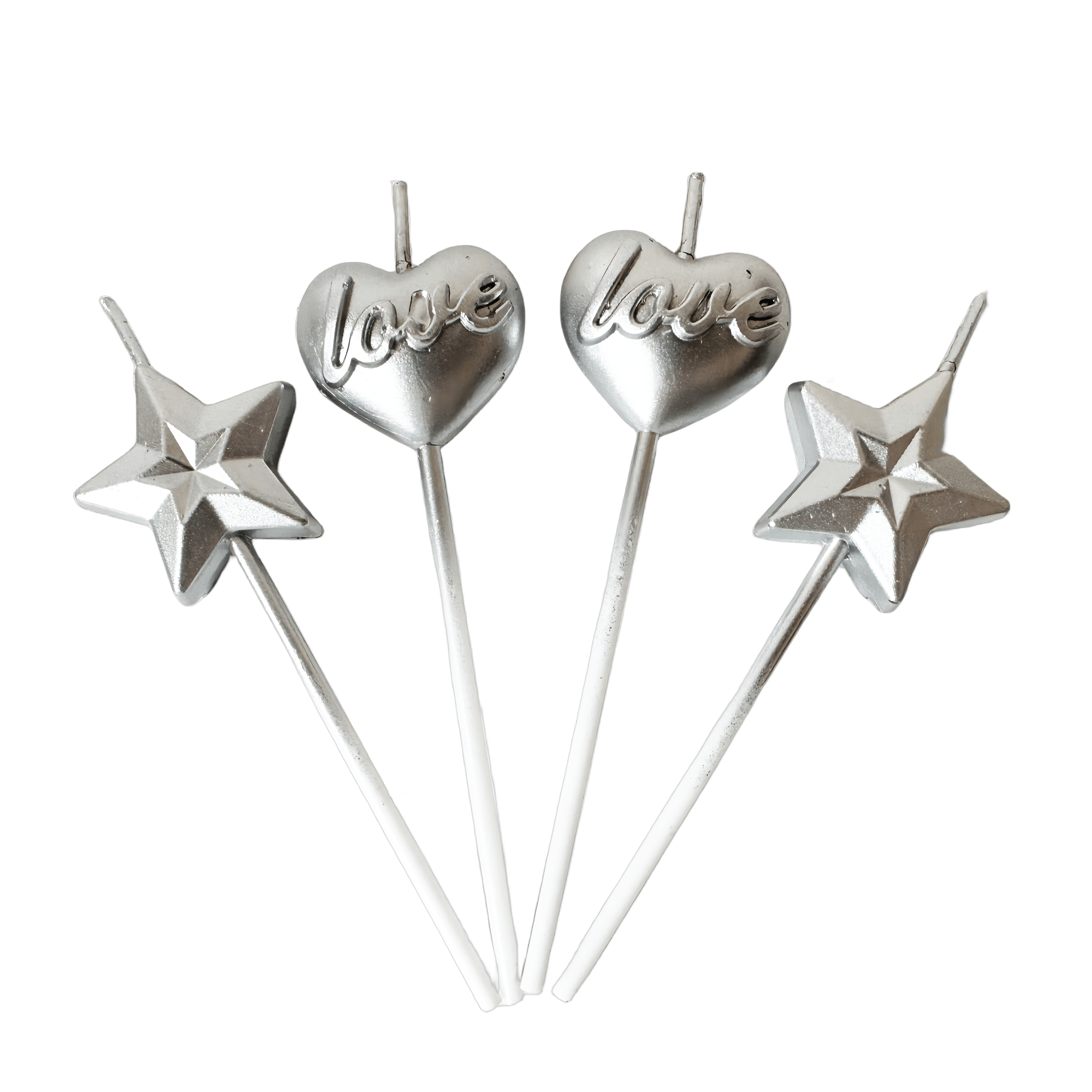 Wholesale Love Heart Paraffin Wax Candle for Birthday Wedding Valentine's Day Party Celebration Cake Topper Decoration