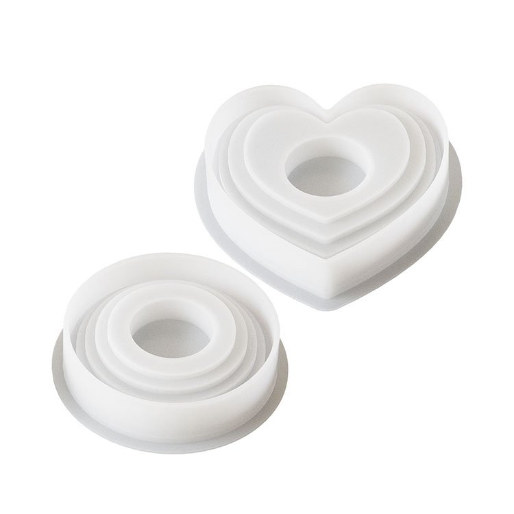 YS Candlestick Silicone Molds Circular Terraced Love Terrace Steps Base Molds Plaster Cement Holder Mould Home Decorations
