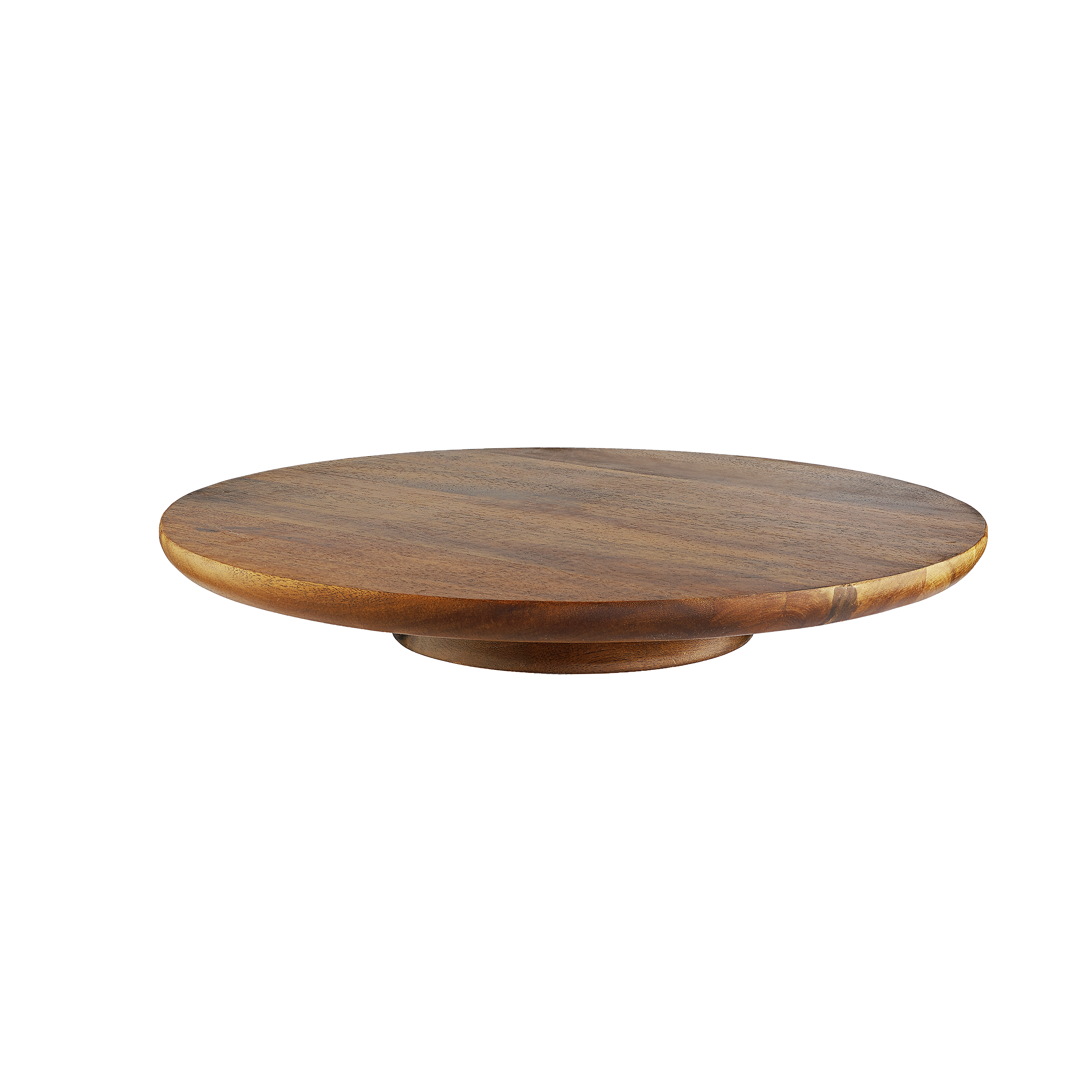 13inch Acacia Wooden Cake Stand Rotating Plate Display Cake Stands for Wedding Cakes Party Event Decoration