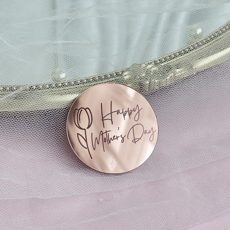 10pcs/bag Happy Birthday Anniversary Mother's Day Acrylic Cake Decoration Cup Cake Topper Cake Decorating Supplies