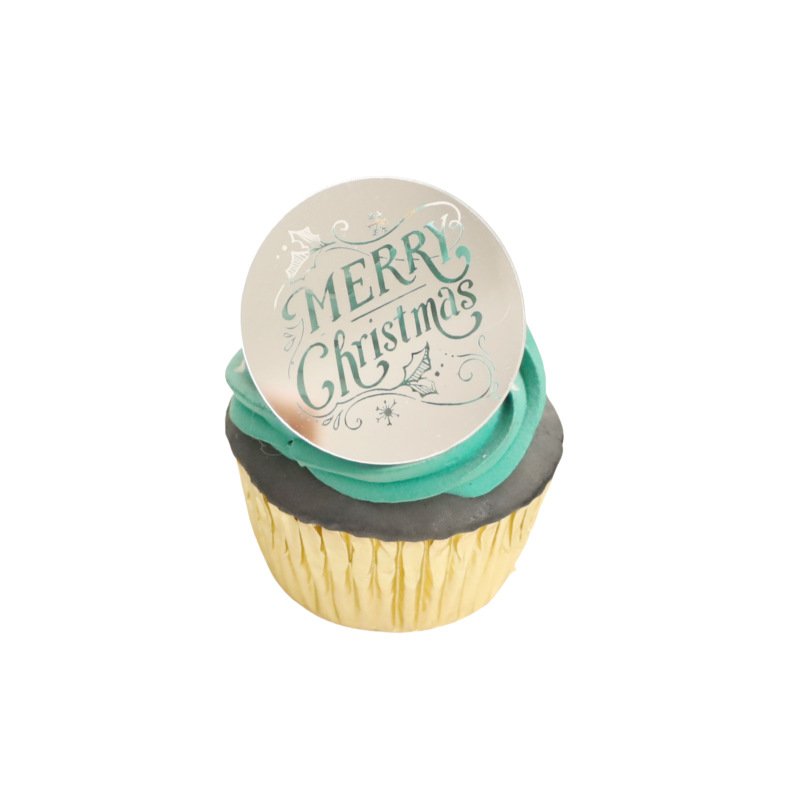 Style acrylic cake topper Laser Marking christmas cake topper cake decorating supplies