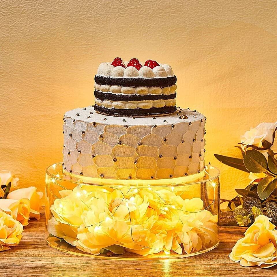 Popular Transparent Acrylic CakeRack Supplies Cake Stand Display Stand Dessert Stand Wedding Decoration Carton Customized