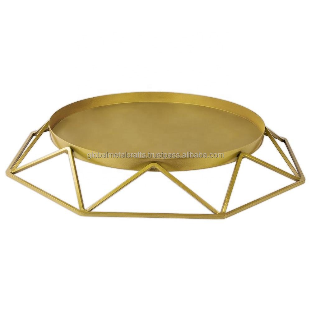 Hot Sale Cake Stand Disposable Metal Dessert Table Wedding Birthday Party Decoration Resin Crystal Plate Versatile Use Baking