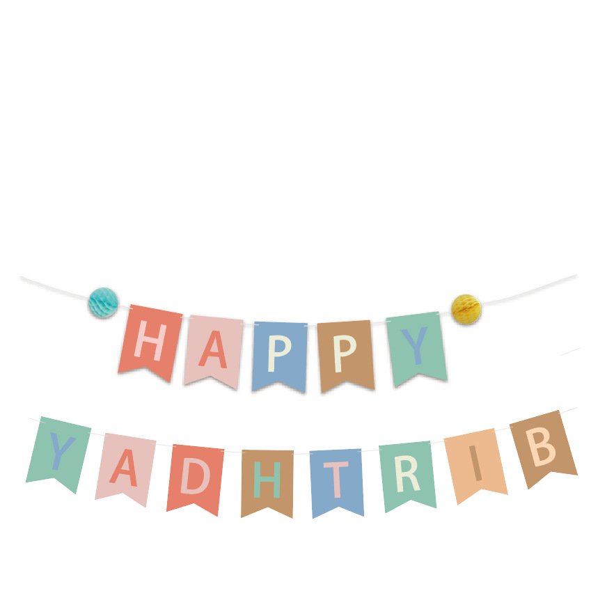 New Style Dog Print Birthday Party Decoration Banner Cake Topper Party Decoration Props