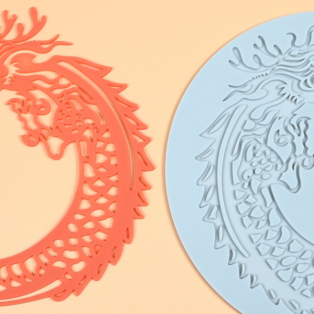 Early Riser Silicone Lace Fondant Mat Chinese Element Cake Decorating Baking Pastry Moulds