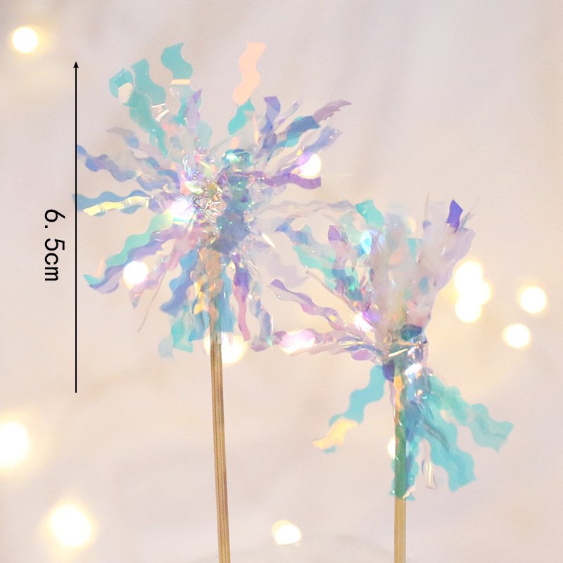 NEWELL Best Price Happy Birthday Cake Toppers Wedding Firework Cupcake Topper For Kids Birthday Party Cake Decorations