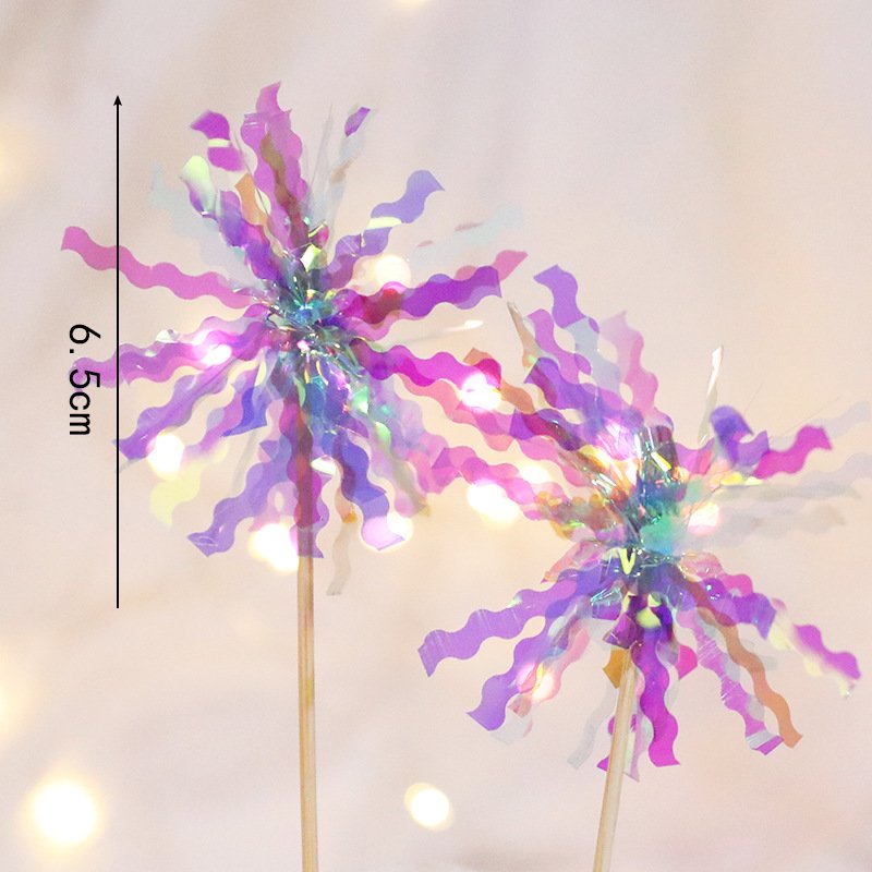 NEWELL Best Price Happy Birthday Cake Toppers Wedding Firework Cupcake Topper For Kids Birthday Party Cake Decorations
