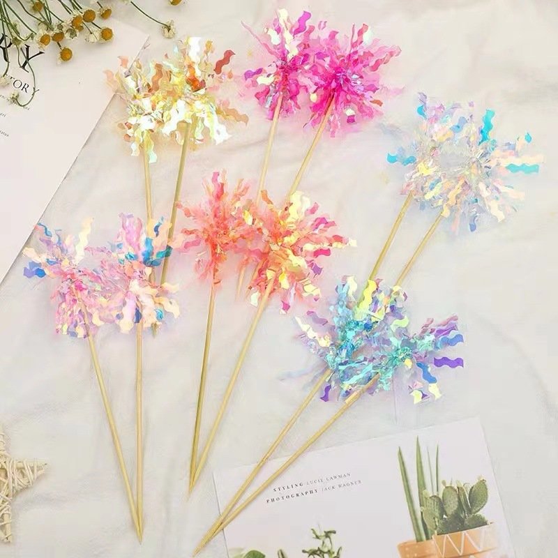 NEWELL Best Price Happy Birthday Cake Toppers Wedding Firework Cupcake Topper For Kids Birthday Party Cake Decorations